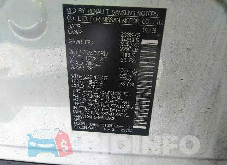 KNMAT2MT6GP662906 Photo# 9