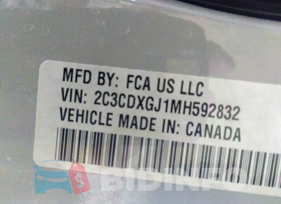 2C3CDXGJ1MH592832 Photo# 9