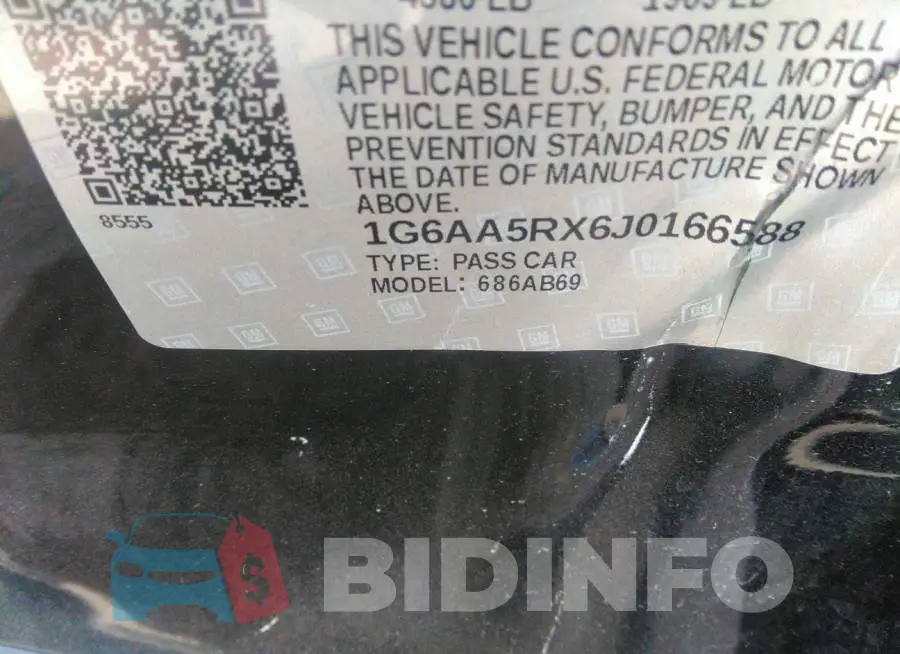 1G6AA5RX6J0166588 Photo# 9