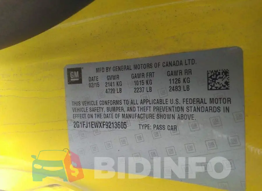 2G1FJ1EWXF9213605 Photo# 9