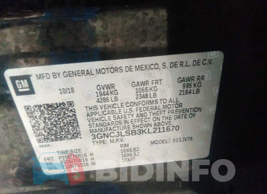 3GNCJLSB3KL211670 Photo# 9