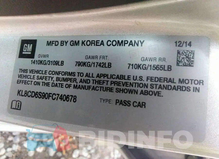 KL8CD6S90FC740678 Photo# 9