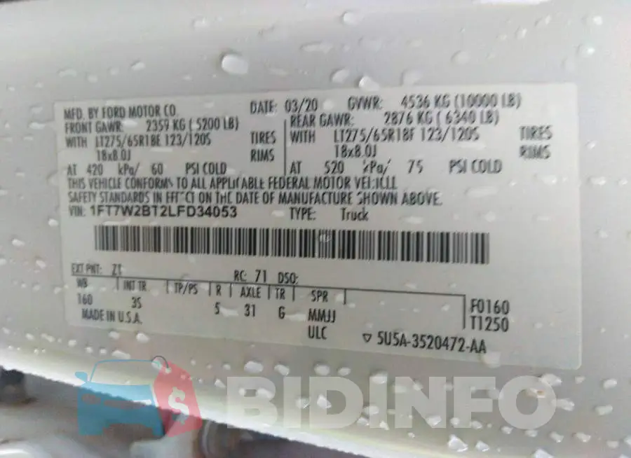 1FT7W2BT2LED34053 Photo# 9