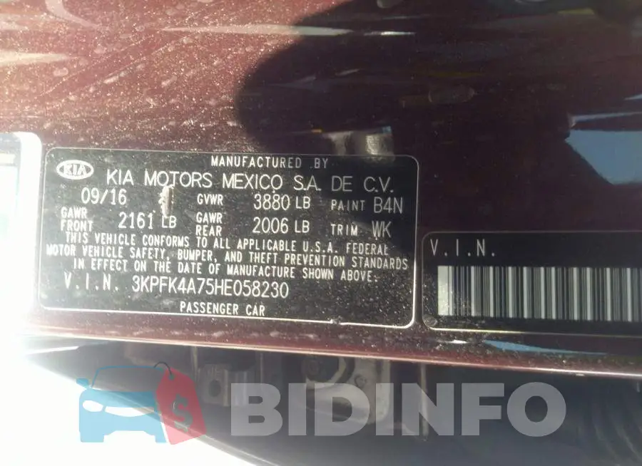 3KPFK4A75HE058230 Photo# 9