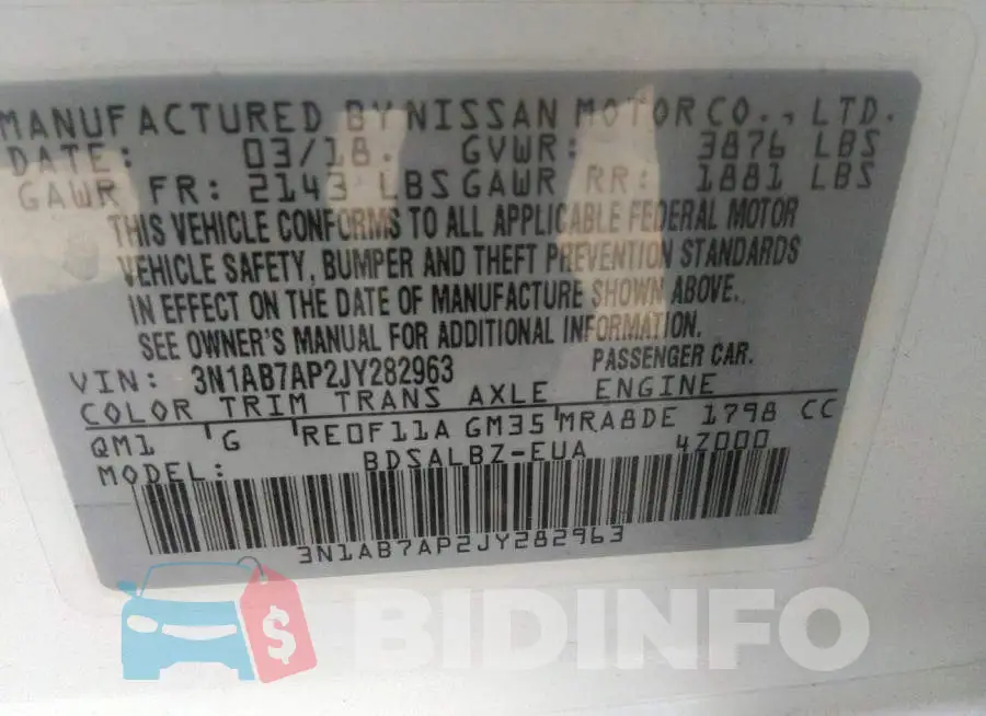 3N1AB7AP2JY282963 Photo# 9