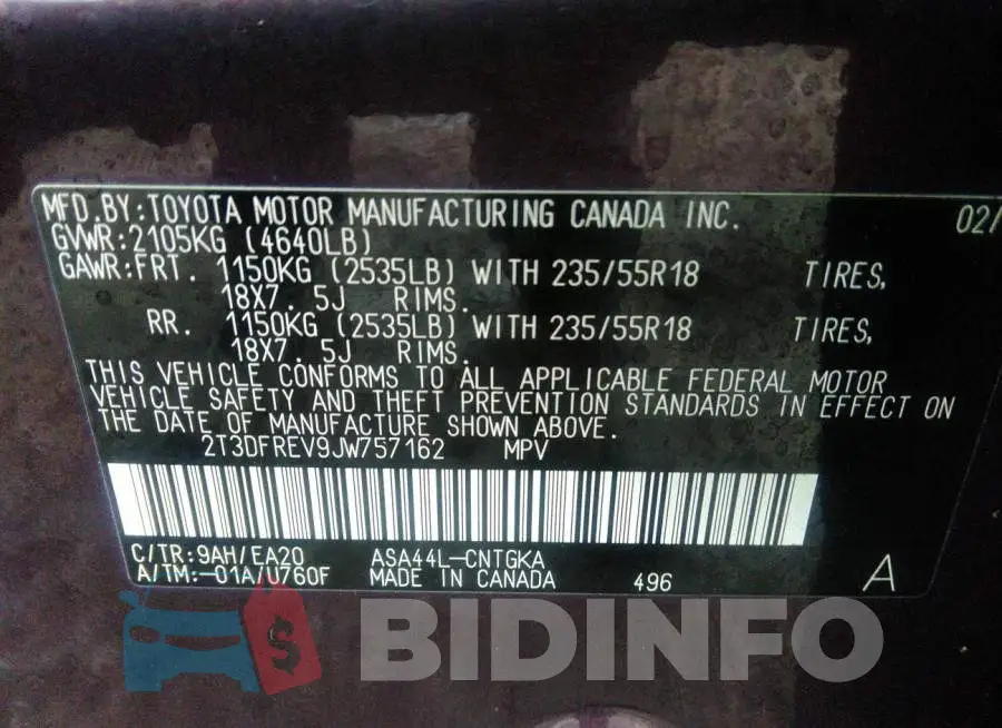 2T3DFREV9JW757162 Photo# 9