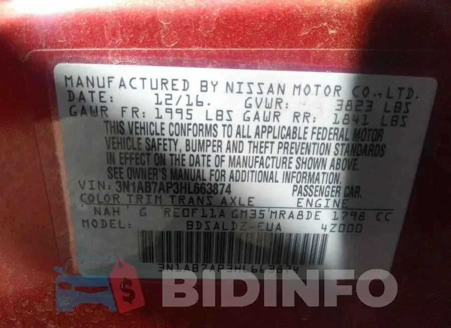 3N1AB7AP3HL663874 Photo# 9