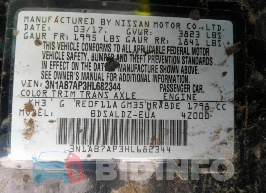 3N1AB7AP3HL682344 Photo# 9