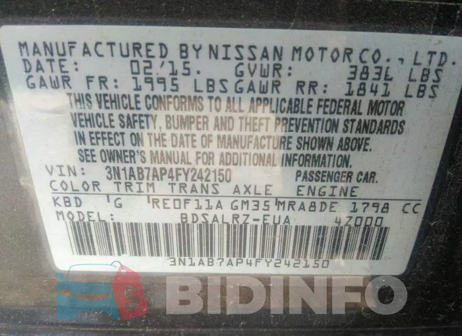 3N1AB7AP4FY242150 Photo# 9