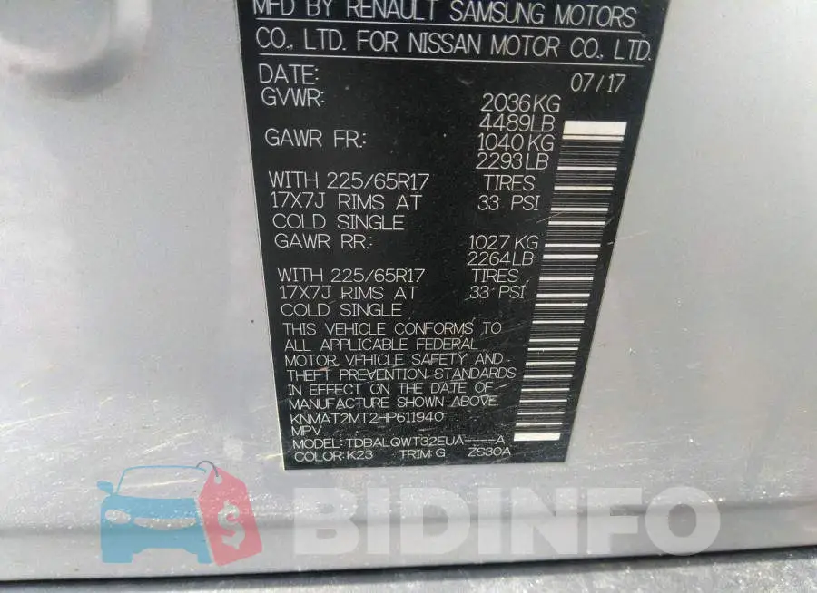 KNMAT2MT2HP611940 Photo# 9