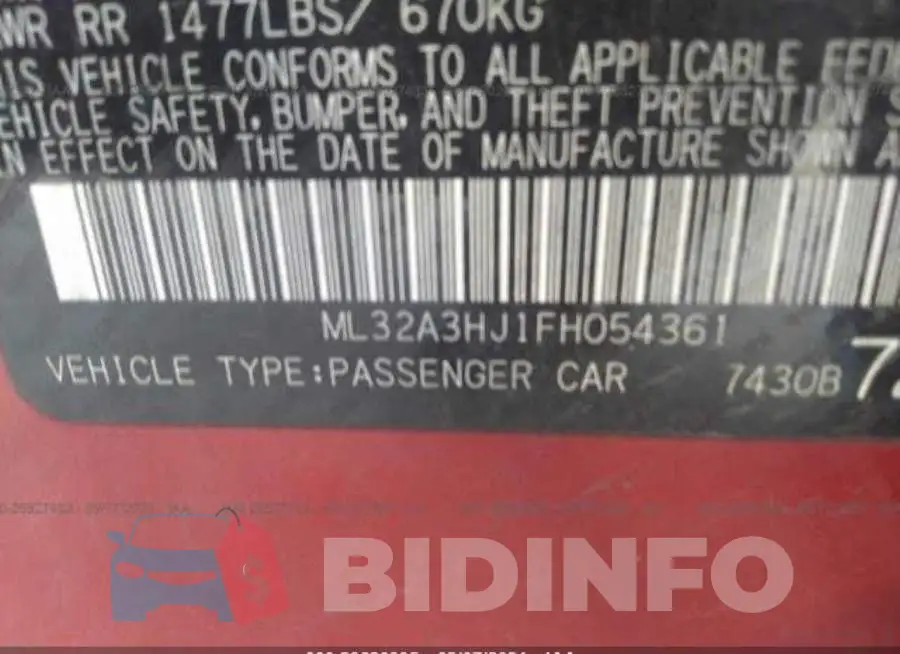 ML32A3HJ1FH054361 Photo# 9