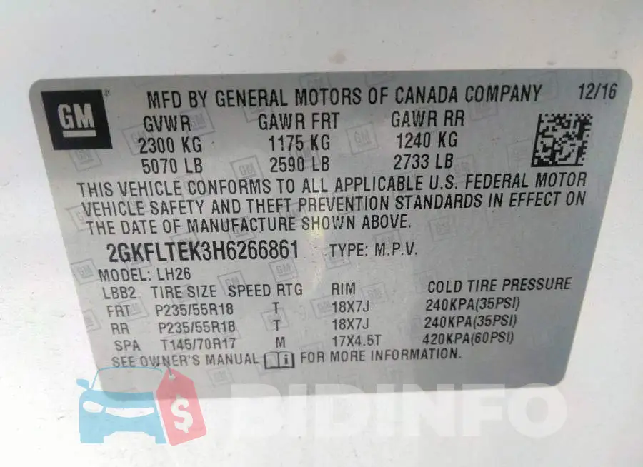 2GKFLTEK3H6266861 Photo# 9