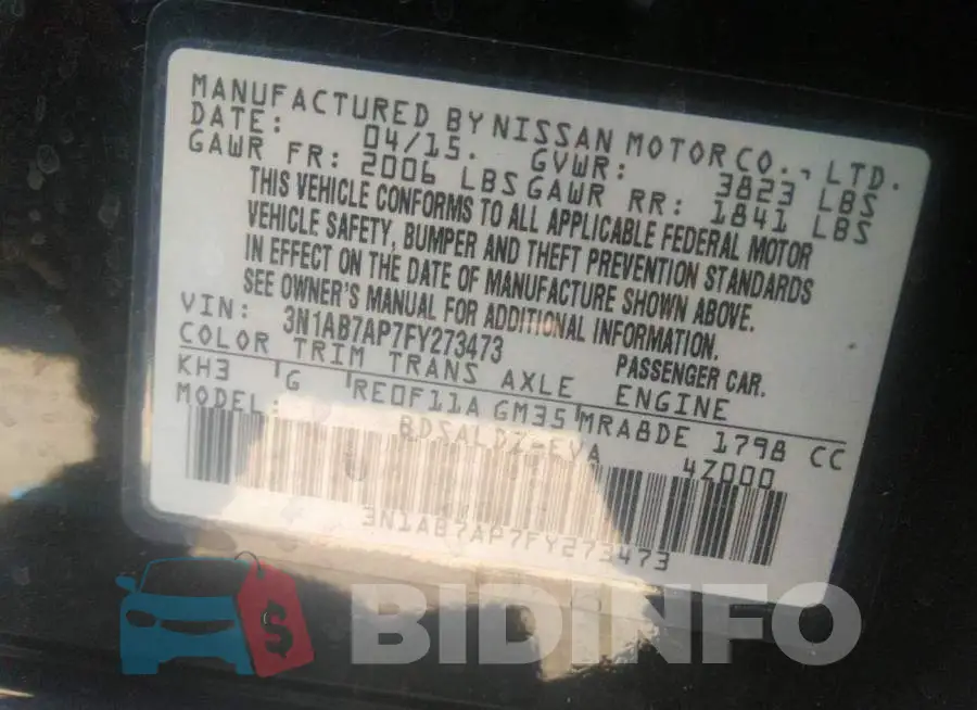 3N1AB7AP7FY273473 Photo# 9