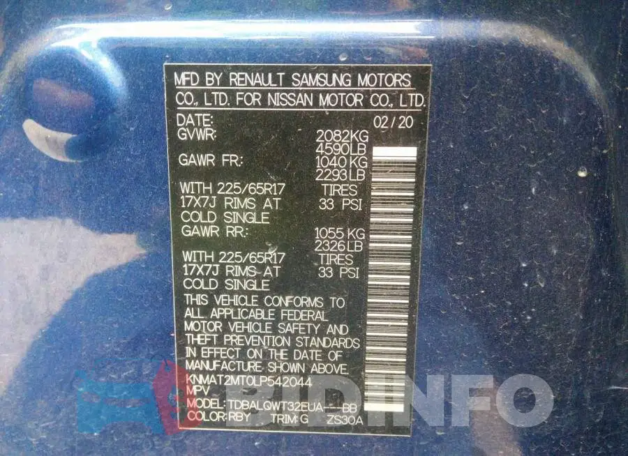 KNMAT2MT0LP542044 Photo# 9
