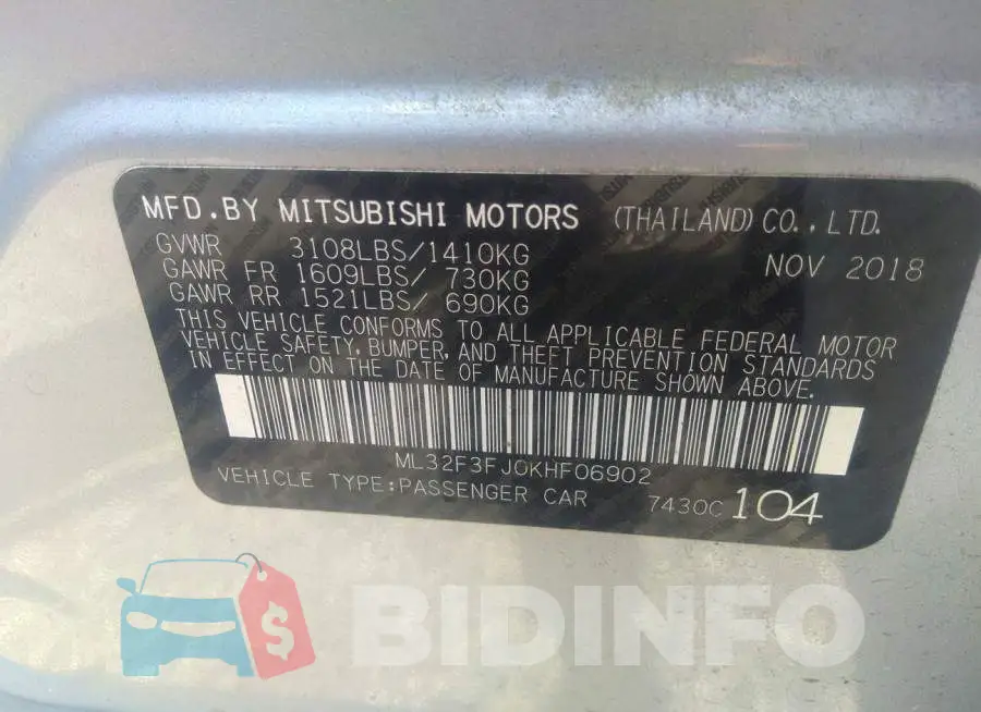 ML32F3FJ0KHF06902 Photo# 9