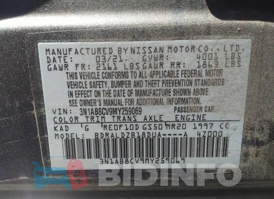 3N1AB8CV9MY259069 Photo# 9