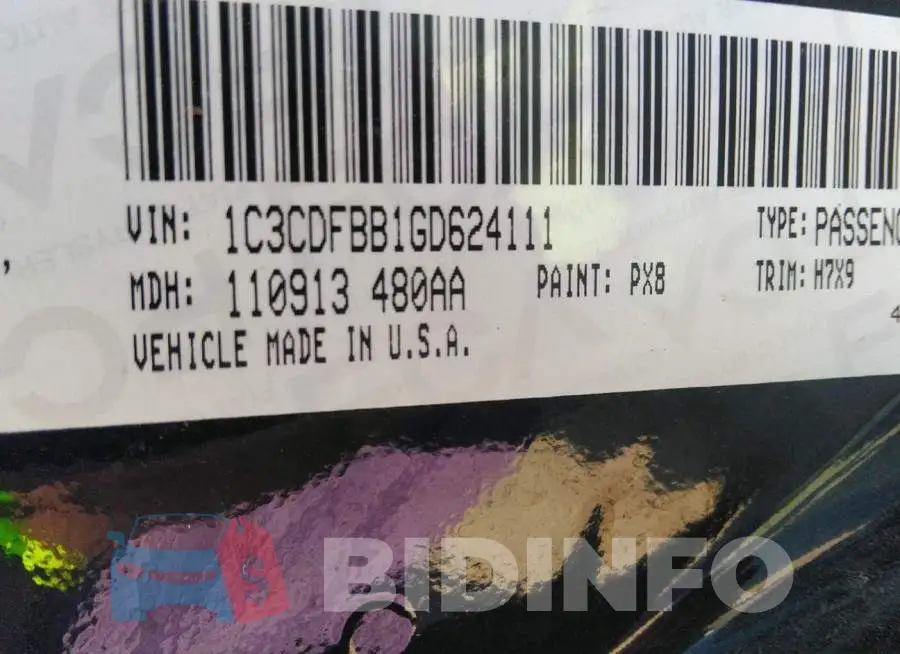 1C3CDFBB1GD624111 Photo# 9