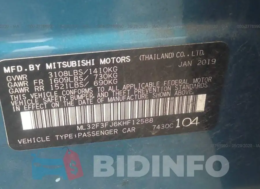 ML32F3FJ6KHF12588 Photo# 9
