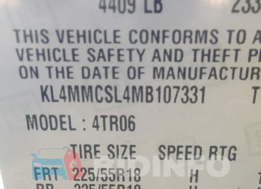 KL4MMCSL4MB107331 Photo# 9