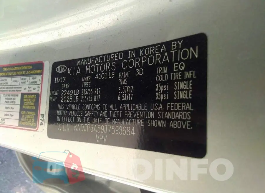 KNDJP3A59J7593684 Photo# 9