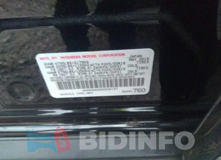 JA4AD2A32GZ000157 Photo# 9