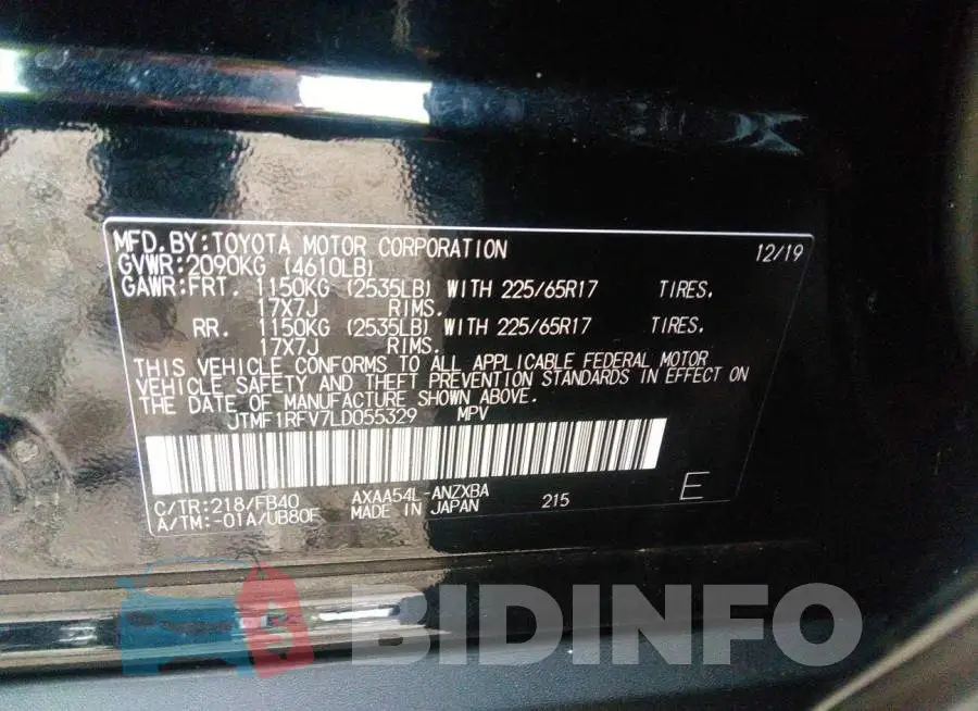 JTMF1RFV7LD055329 Photo# 9