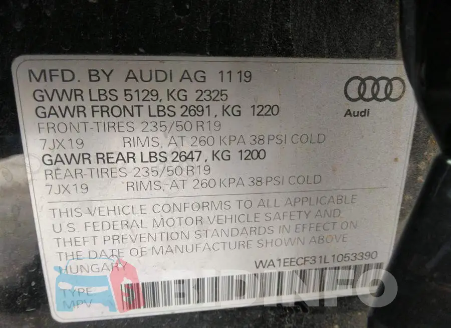 WA1EECF31L1053390 Photo# 9