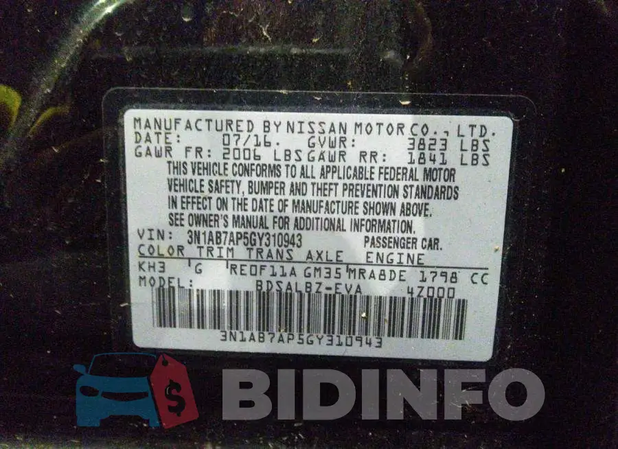 001AB7AP5GY310943 Photo# 9