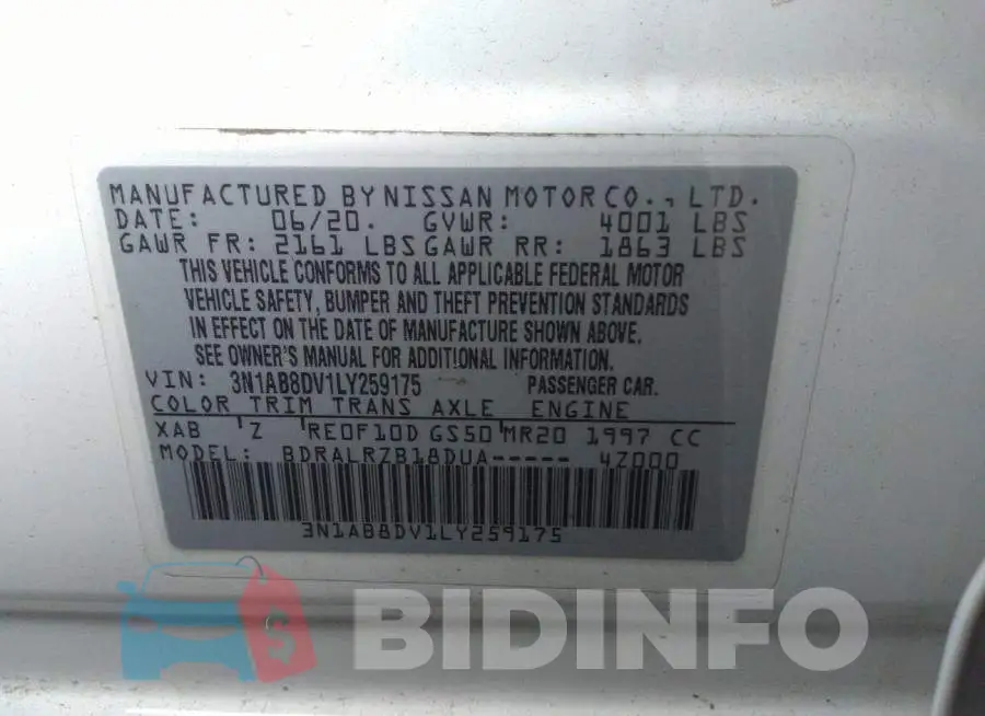 3N1AB8DV1LY259175 Photo# 9