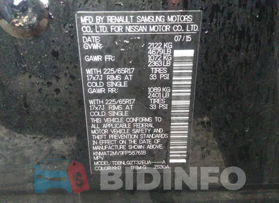KNMAT2MV9FP587618 Photo# 9