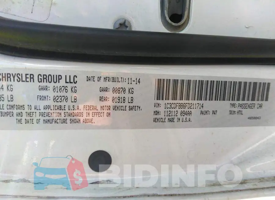 1C3CDFBB6FD211714 Photo# 9