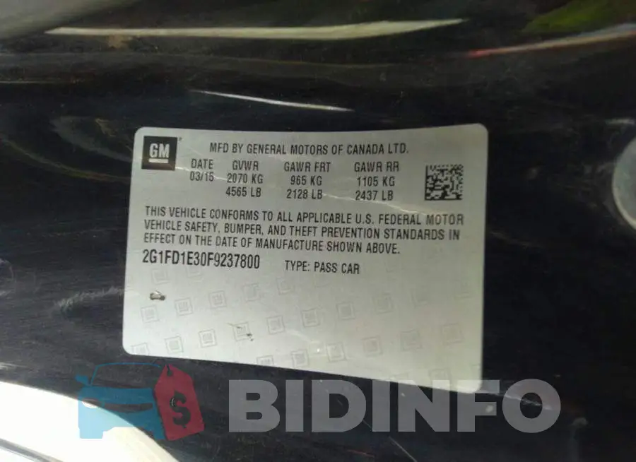 2G1FD1E30F9237800 Photo# 9