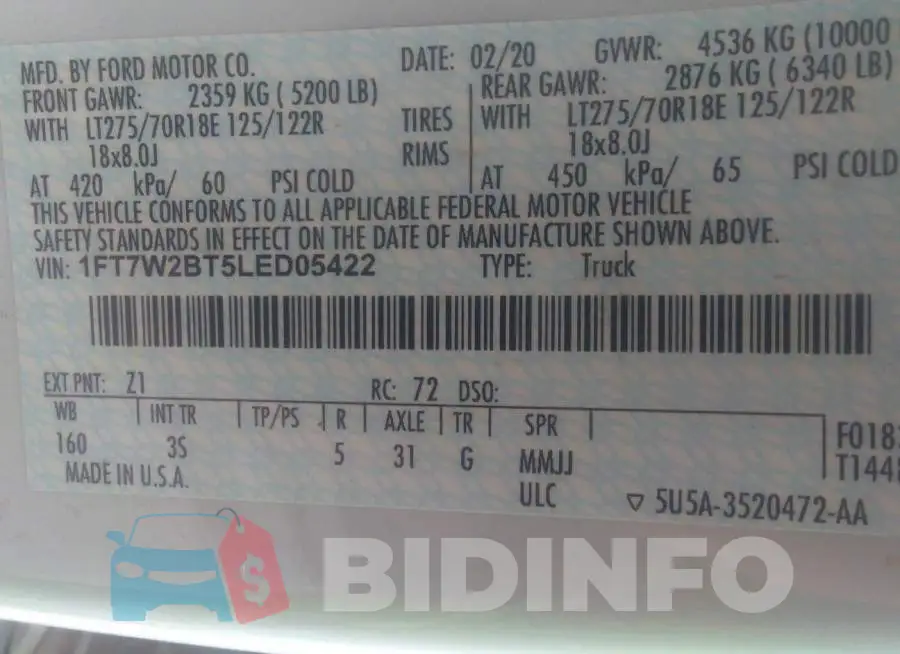1FT7W2BT5LED05422 Photo# 9