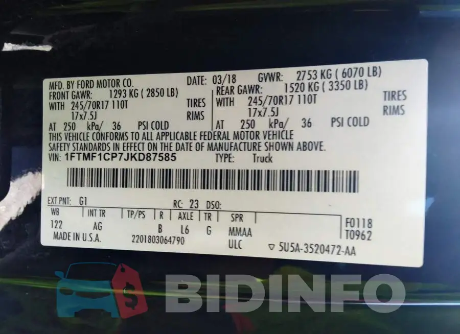1FTMF1CP7JKD87585 Photo# 9