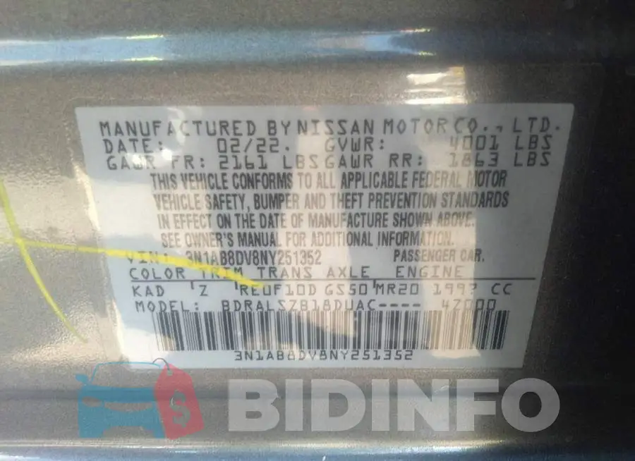 3N1AB8DV8NY251352 Photo# 9