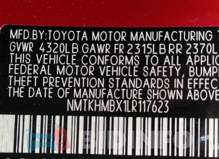 NMTKHMBX1LR117623 Photo# 9