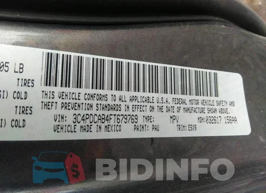 3C4PDCAB4FT679769 Photo# 9