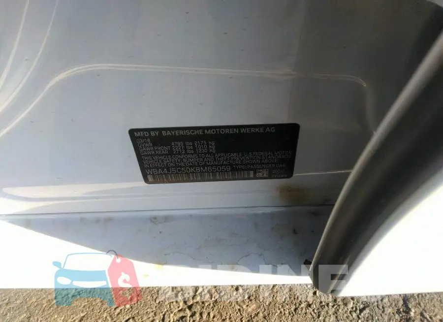 WBA4J5C50KBM65059 Photo# 9