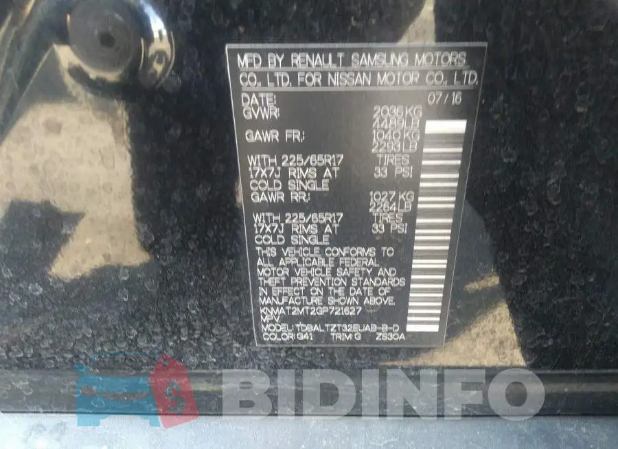 KNMAT2MT2GP721627 Photo# 9