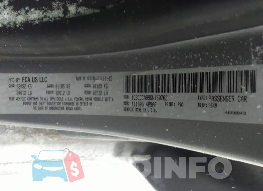 1C3CCCAB9GN150762 Photo# 9
