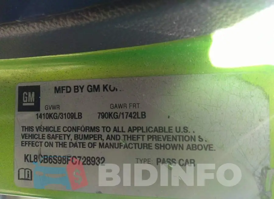 KL8CB6S98FC728932 Photo# 9
