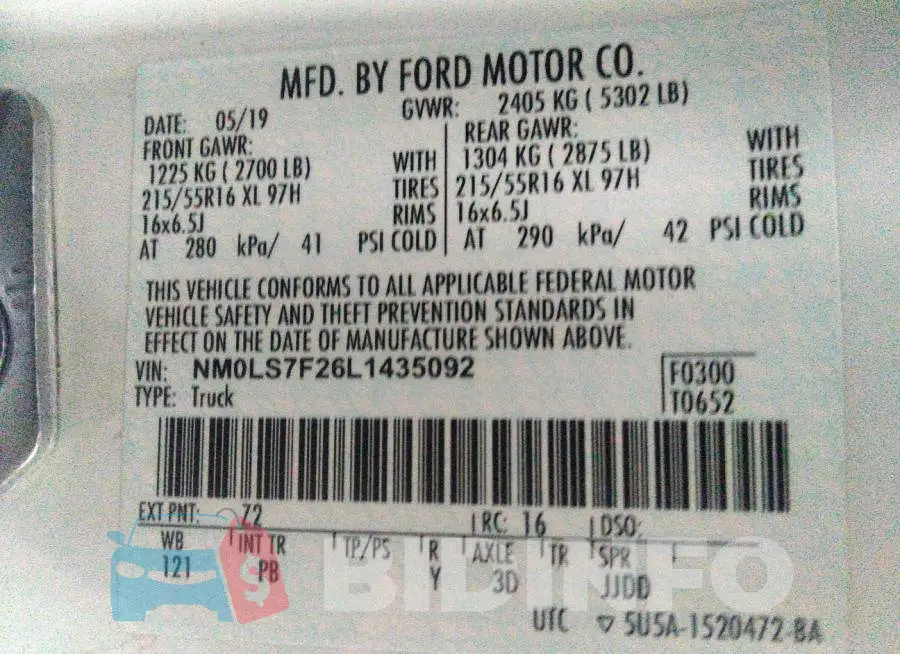 NM0LS7F26L1435092 Photo# 9