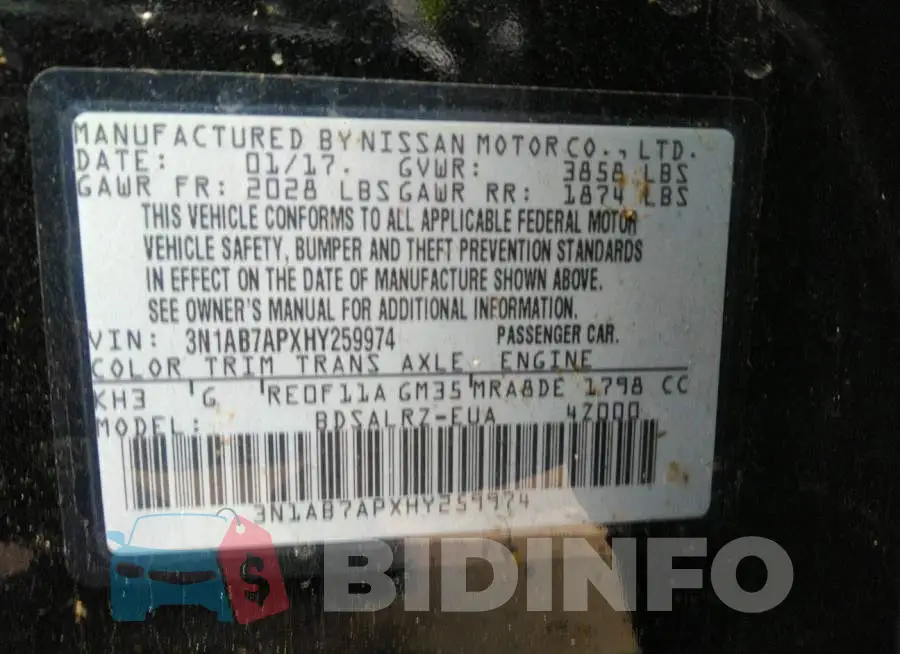 3N1AB7APXHY259974 Photo# 9