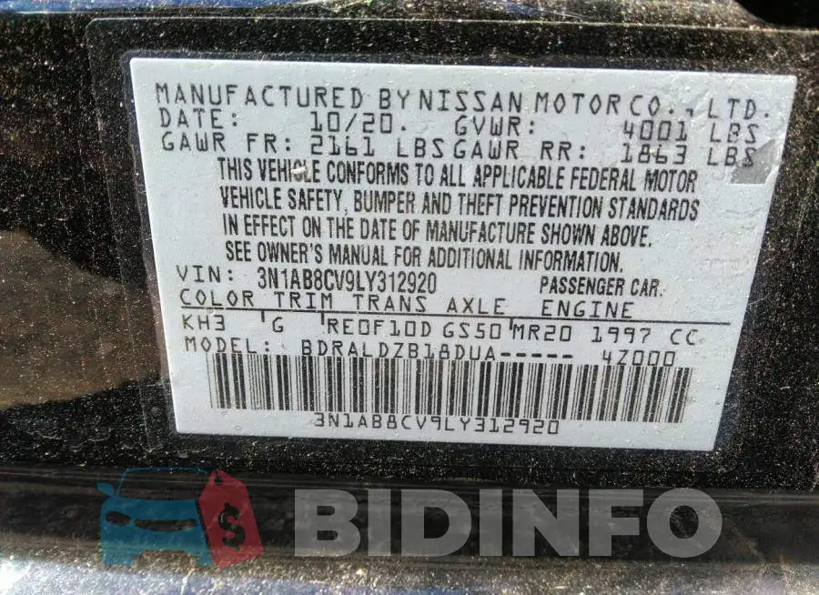 3N1AB8CV9LY312920 Photo# 9