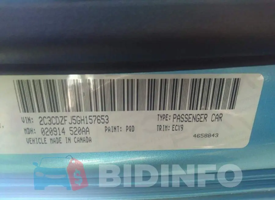 2C3CDZFJ5GH157653 Photo# 9