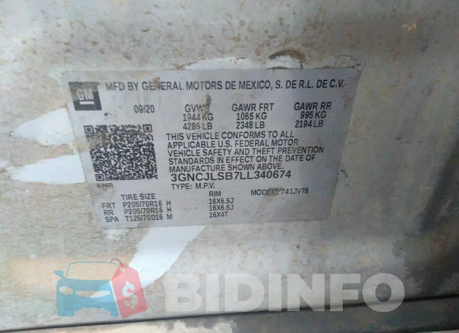 3GNCJLSB7LL340674 Photo# 9
