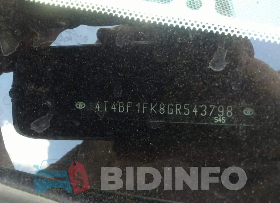 4T4BF1FK8GR543798 Photo# 9