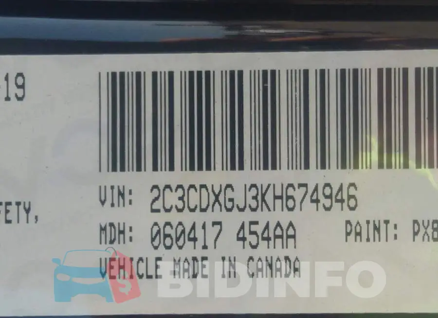 2C3CDXGJ3KH674946 Photo# 9