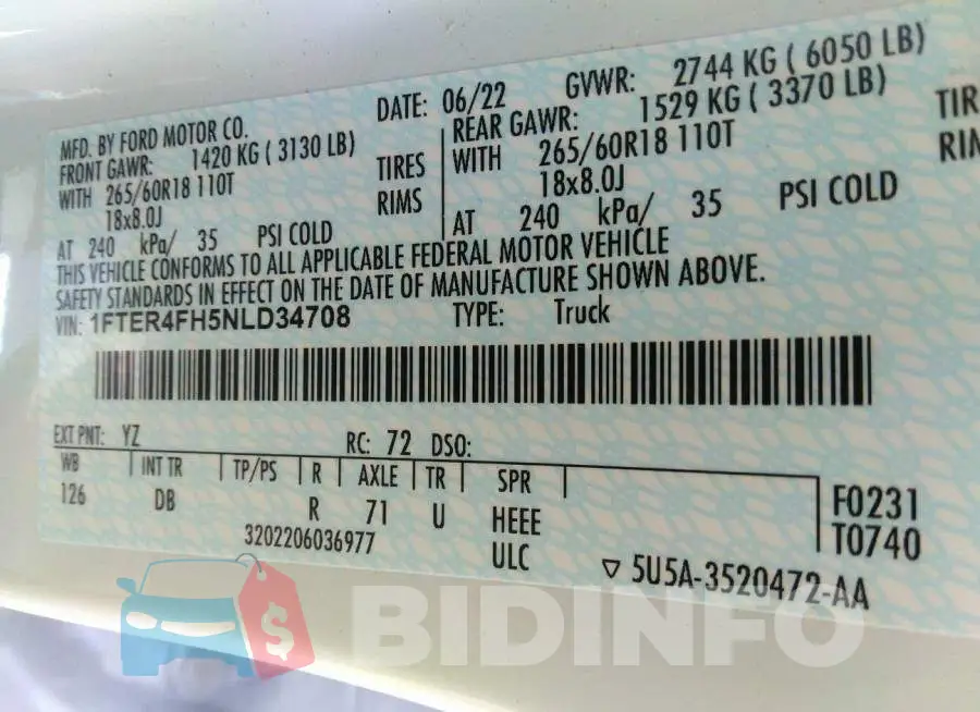 1FTER4FH5NLD34708 Photo# 9