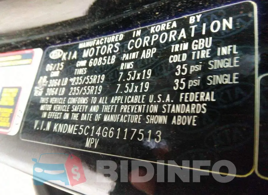 KNDME5C14G6117513 Photo# 9